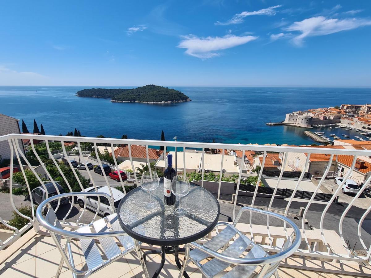 Panoramic Sea And Old Town View Dubrovnik Apartment Ngoại thất bức ảnh