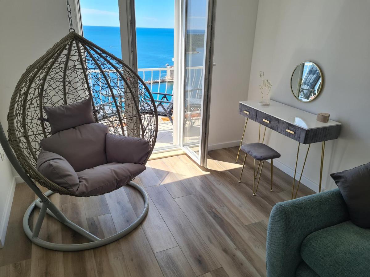 Panoramic Sea And Old Town View Dubrovnik Apartment Ngoại thất bức ảnh