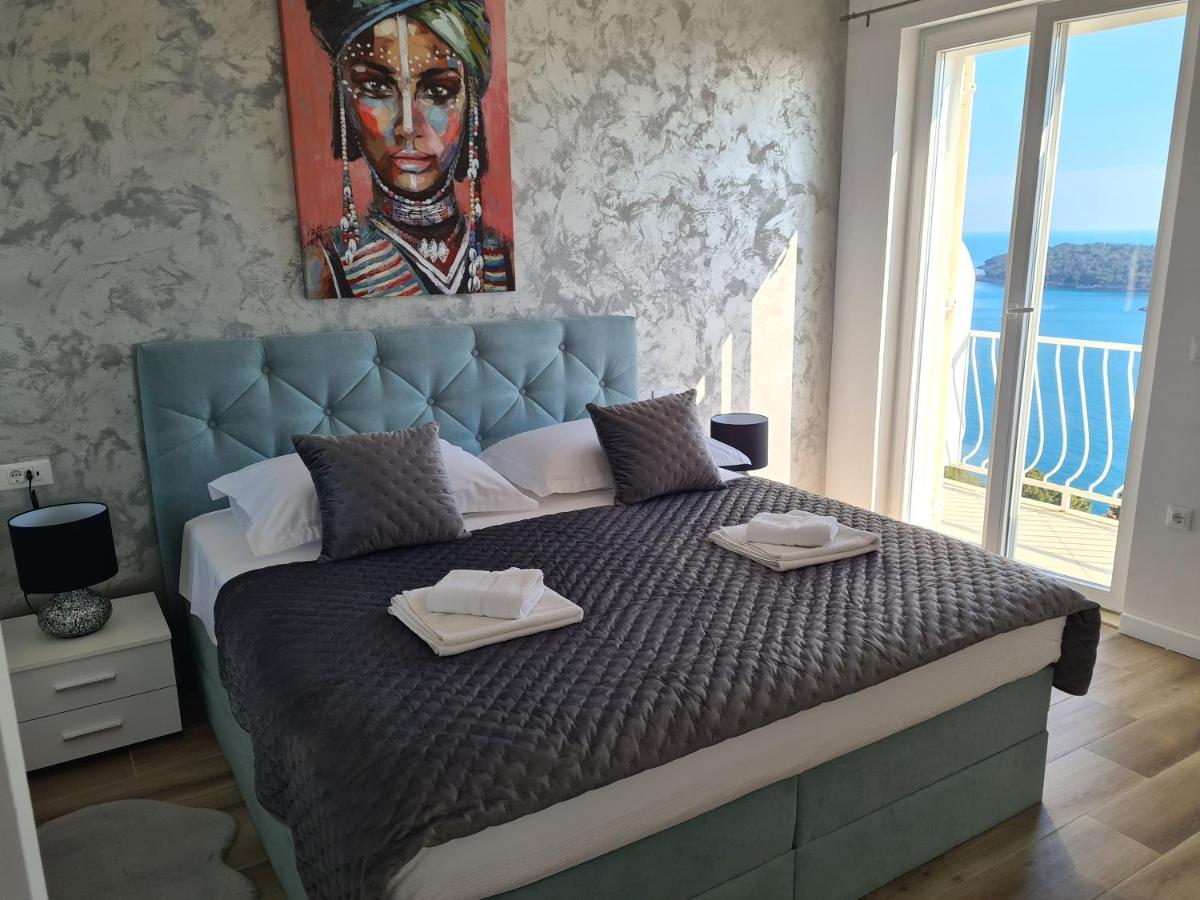 Panoramic Sea And Old Town View Dubrovnik Apartment Ngoại thất bức ảnh