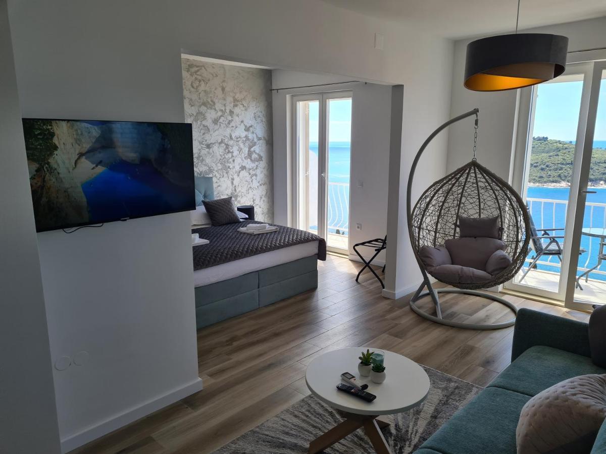 Panoramic Sea And Old Town View Dubrovnik Apartment Ngoại thất bức ảnh