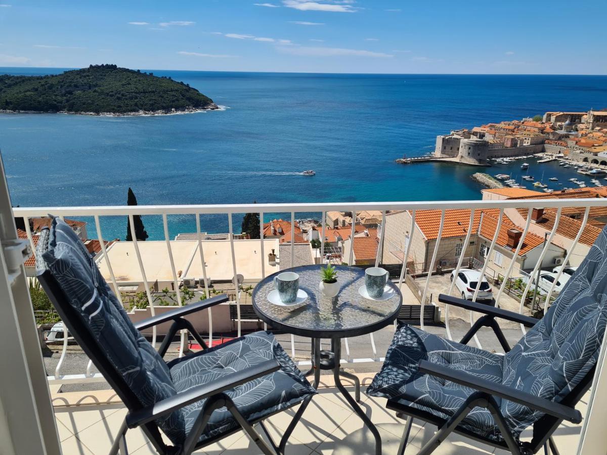 Panoramic Sea And Old Town View Dubrovnik Apartment Ngoại thất bức ảnh