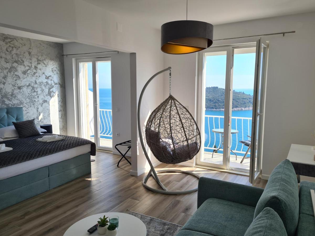 Panoramic Sea And Old Town View Dubrovnik Apartment Ngoại thất bức ảnh